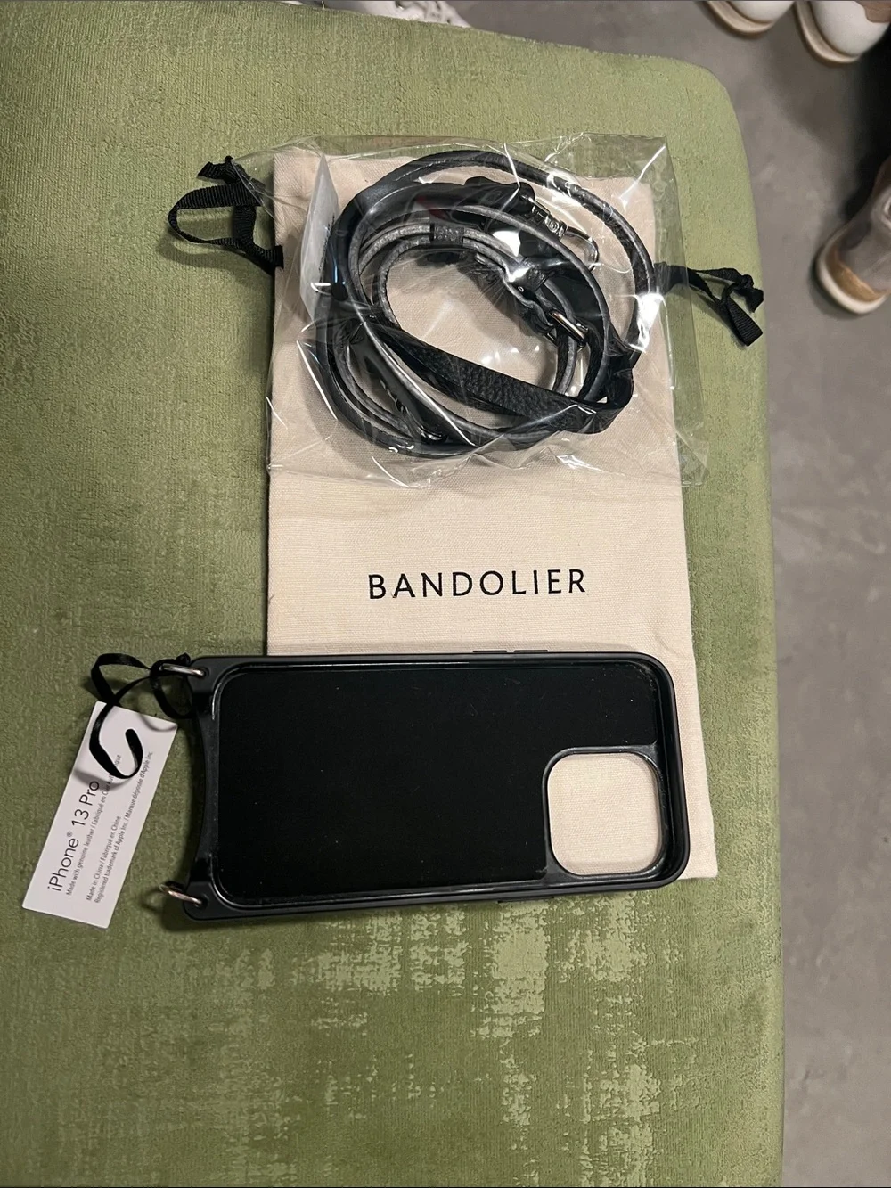 Apple Black Leather Folio Wallet Case for iPhone 13 Pro